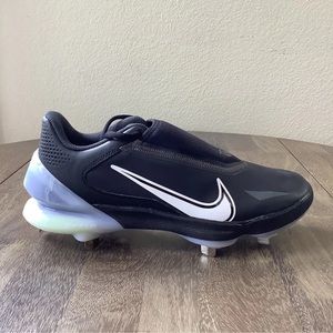 Nike Force Zoom Trout 8 Pro Black White Baseball Cleats Men Size 9.5 CZ5915-010